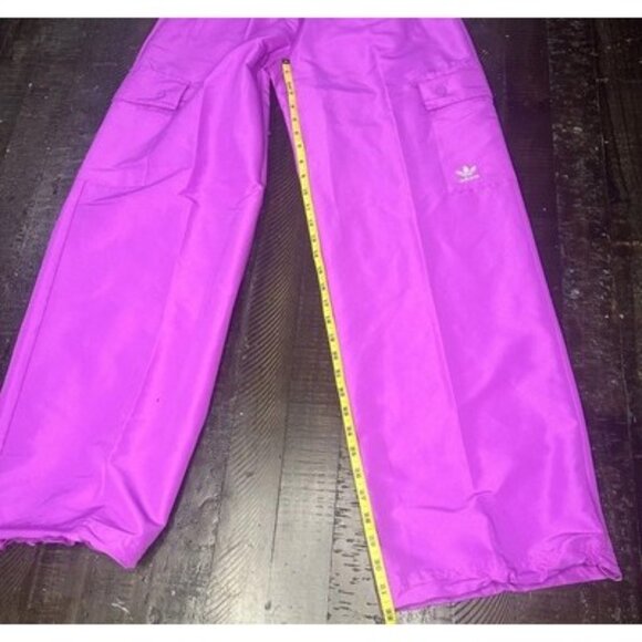 Adidas Originals Women's Essentials Woven Cargo Pants Size Small Purple Burst - Picture 11 of 16